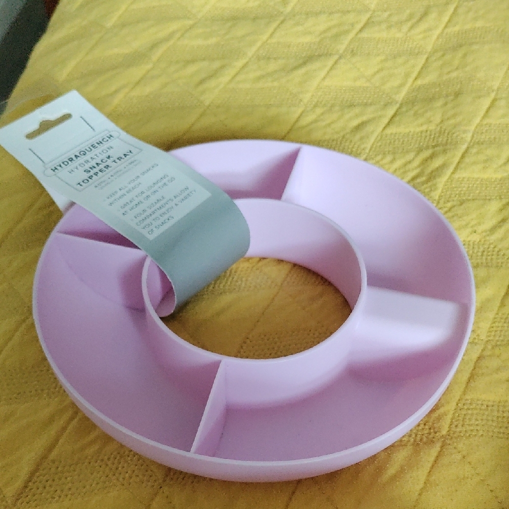 Pink Silicone Divided Plate